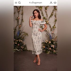 V. Chapman - The Lilac Dress in Blue Bouquet